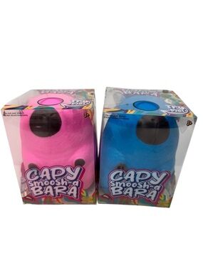 Capy Smoosh-a Bara BLUE & PINK Squishy Capybara Squishy Toy Bundle